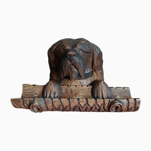 Black Forest Inkwell Maltese Dog , 1930s