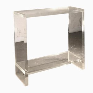 Postmodern Acrylic Glass Console Table, France, 1970s