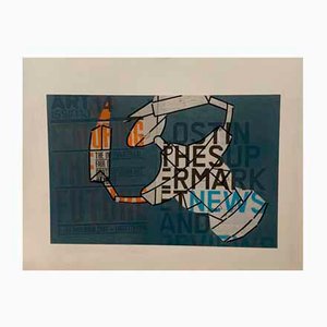 Renato Volpini, Space Gear, Collage und Tempera, 1960er