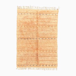 Large Moroccan Modern Berber Salmon Rug in Togo Wool, 1990s