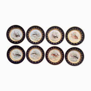 Piatti di Karlsbad, 1880, set di 8