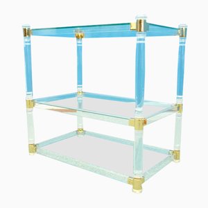 Französischer Beistelltisch aus Acrylglas, 1970er