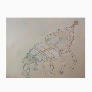 Renato Volpini, Part of Venusian Dream Machine, anni '70, Tecnica mista