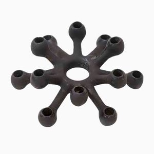 Candelabro danés vintage de hierro fundido de Jens Quistgaard, años 50