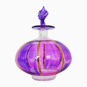 Bottiglietta da profumo Mid-Century in vetro di Murano, anni '50