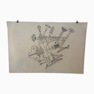 Renato Volpini, Teil einer Weltraummaschine, 1970er, Mixed Media