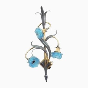 Lámpara de pared Regency italiana, años 50