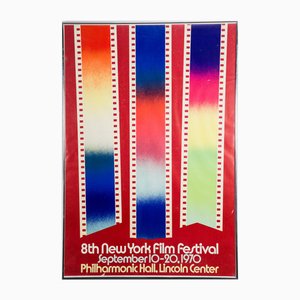Poster originale dell'8° New York Film Festival, anni '70