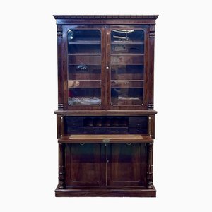 Librería secretaria victoriana de caoba