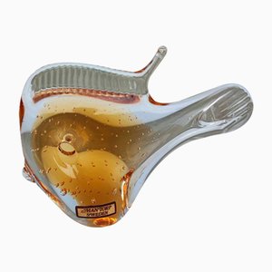 Vintage Glass Fish from Mantorp Sweden, 1970s