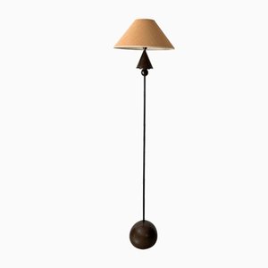 Postmoderne Vintage Stehlampe aus gemischtem geometrischem Metall, 1990er