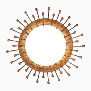 Brutalist Sunburst Wandlampe