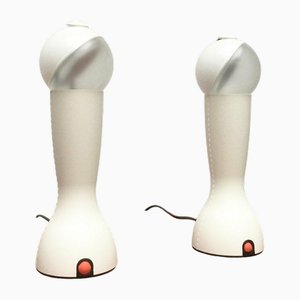 Lámparas de mesa modelo Gilda italianas posmodernas de Silvia Capponi para Artemide, años 90. Juego de 2