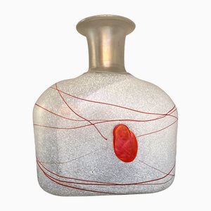 Bouteille Galaxy Rouge Vintage par Bertil Vallien pour Kosta Boda, 1982