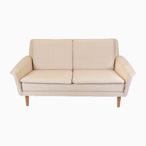 Divano Dux in lana chiara di Folke Ohlsson per Fritz Hansen, anni '70