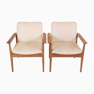Set of Diplomat Armchairs in Teak by Finn Juhl for France & Son., 1960s