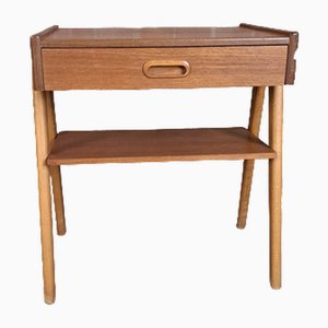 Nachttisch aus Teak, Dänemark, 1960er