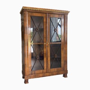 Vitrine Biedermeier en Noyer