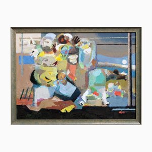 Victor Karnauh, An Empty Game, Oil on Canvas, 1990s
