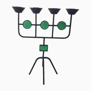 Brutalist Candleholder attributed to Gunnar Ander & Erik Hoglund for Ystad Métal, 1960s