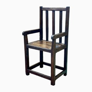 19th Century Breton Fireplace Bench in Oak, Fir and Chestnut