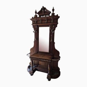 Napoleon III Coat Rack in Oak, 19th Century