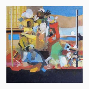 Victor Karnauh, A Dump, Oil on Canvas, 1990s