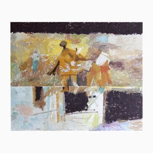 Victor Karnauh, Wind, Oil on Canvas, 1990s