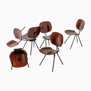 S88 Chairs by Osvaldo Borsani for Tecno, Italy, 1956, Set of 6