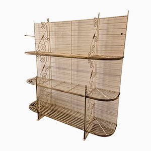 19th Century Wrought Iron Bakery Rack Shelf