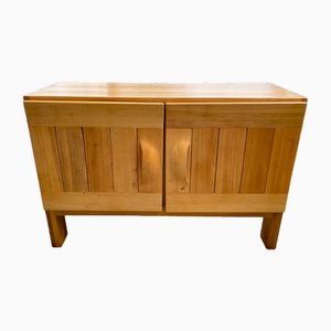 2-Door Elm Sideboard by Maison Regain, France, 1960s