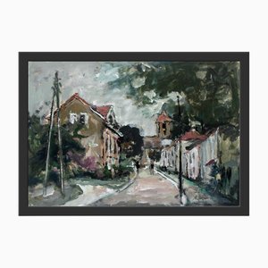 Magdalena Spasowicz, Landscape, Oil & Acrylic on Cardboard, 2008