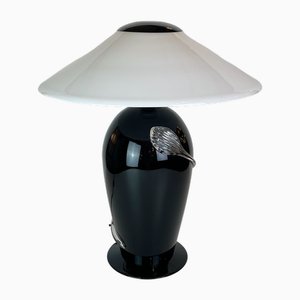 Black & White Murano Table Lamp, 1980s