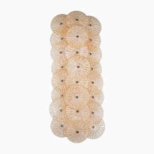 Lampada da parete Mid-Century in vetro di Murano