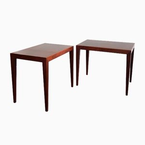 Beistelltische von Severin Hansen von Haslev Møbelsnedkeri, 1960er, 2er Set
