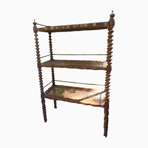 Antique Viennese Wicker Shelf