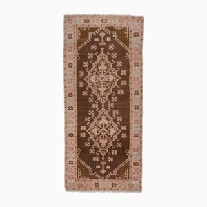 Vintage Turkish Oushak Hand-Knotted Runner