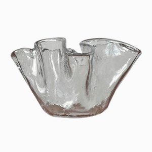 Bol Art Vintage Scandinave en Verre de Magnor, 1970s