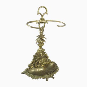 French Art Nouveau Bronze Umbrella Stand, 1960s