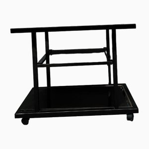 Carrello bar di Roger Vanhevel per Belgo Chrom, anni '80