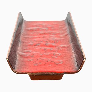 Mid-Century Emaille Schreibtisch Utensilo, 1960er
