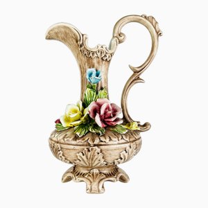 Brocca vintage in ceramica di Bassano, Italia