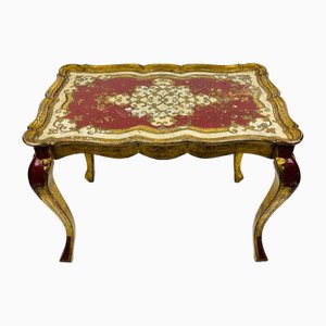 Hollywood Recency Wooden Florentine Table, Italy, 1950s