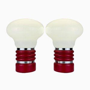 Enrico Tronconi zugeschriebene Mid-Century Tischlampenbirne, Italien 1970er, 2er Set