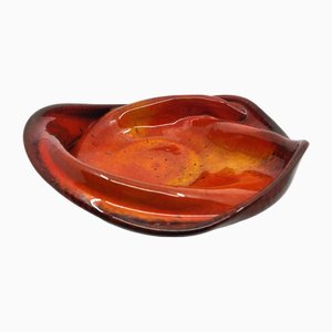 Red Orange Ceramic Bowl, 2010