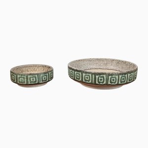 Mid-Century West German Pottery WGP Bowls, 1960s, Set of 2