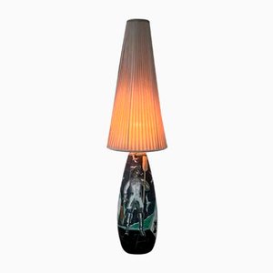 Scandinavian Ceramic Floor Lamp by Marian Zawadzki for Tilgmans, 1961