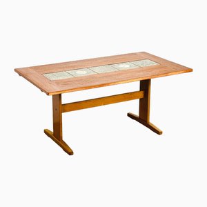 Table de Salle à Manger Scandinave en Teck et Céramique, 1960