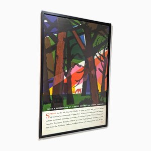 Poster con cornice London Transport Spring in the Air della metà del XX secolo di Harry Stevens, anni '60