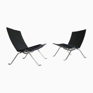 PK22 Sessel von Poul Kjaerholm für Fritz Hansen, 2007, 2er Set